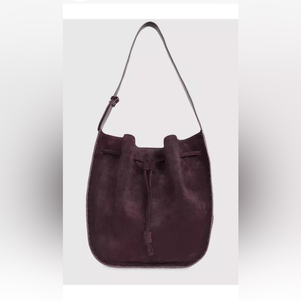 Rebecca Minkoff Nanine Drawstring Shoulder Bag “currant” NWT